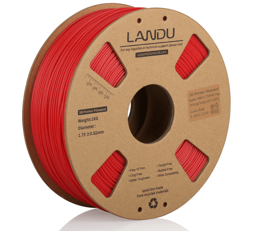 Landau ABS 1.75mm 1kg in Red